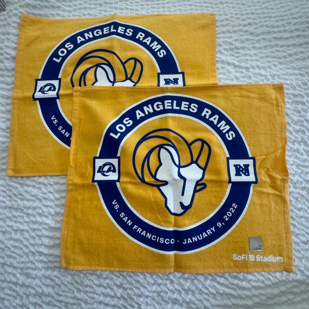 LA Rams S/2 Rally Towels- NWOT